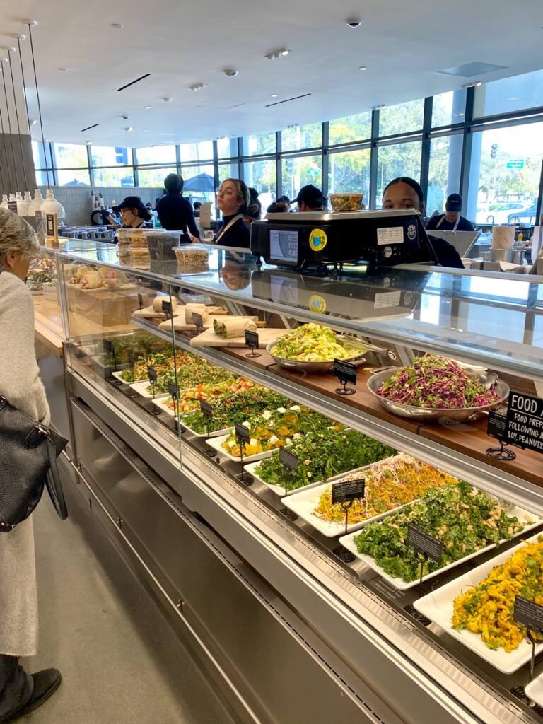 Yummy looking Erewhon deli display