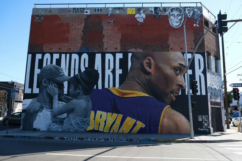 Kobe Mural in Artist District DTLA