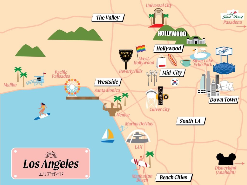 Illustrated LA Map