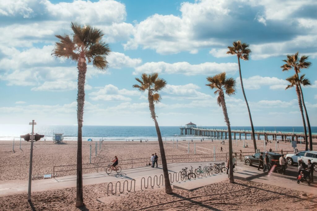 Looking at Manhattan Beach Pier