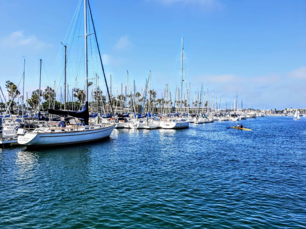 Bunch of sailing boats at Marina Del Ray