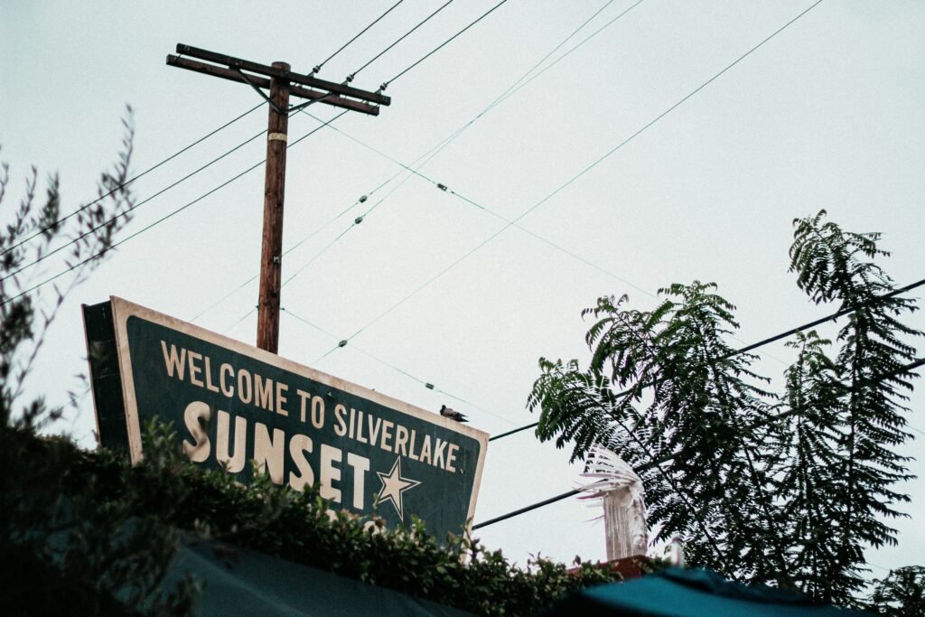 Sunset Junction sign